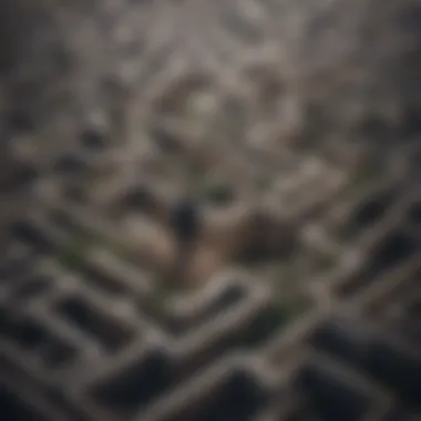 Maze to Clarity Conceptual artwork depicting a journey through a maze towards a brighter outlook