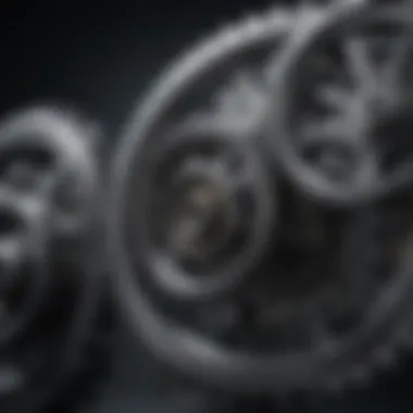 Aligning Aspirations and Values An abstract representation of interconnected gears symbolizing alignment of values and aspirations