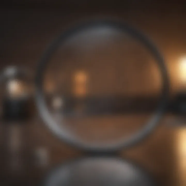 Magnifying glass focusing on tasks for efficiency