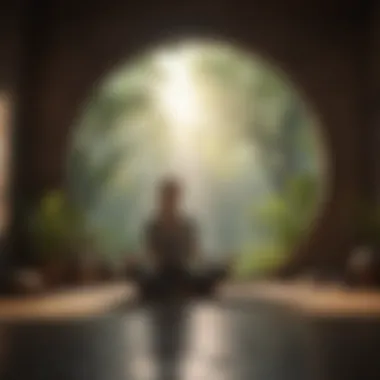 Mindfulness Meditation for Anxiety Relief Illustration depicting mindfulness meditation for anxiety relief