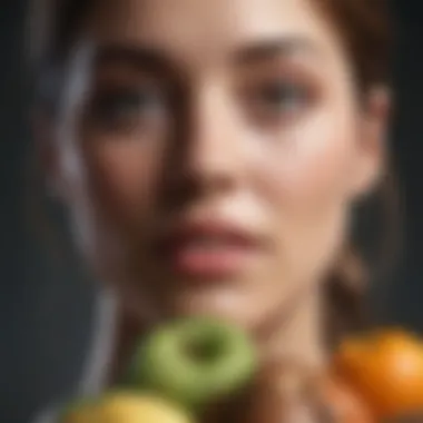 Nourishing Your Body with a Healthy Diet Illustration representing healthy diet for mental well-being