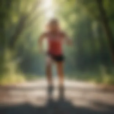 Elevating Mood Through Physical Exercise Illustration showing the importance of physical exercise in managing depression