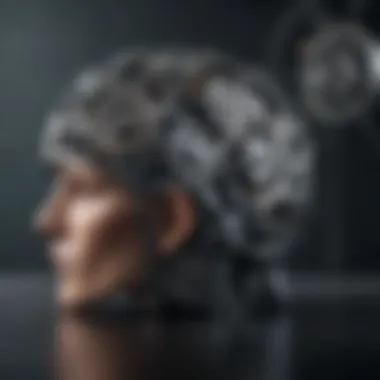 The Mechanisms of Thought A brain with gears representing cognitive restructuring