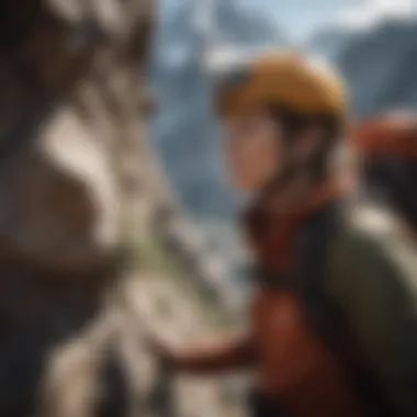Resilience in the Face of Challenges A mountain climber representing resilience and personal growth