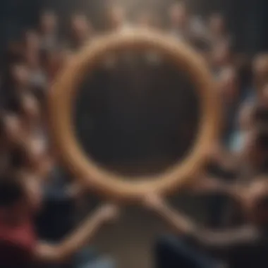 The Power of Community A supportive circle of friends showcasing community support