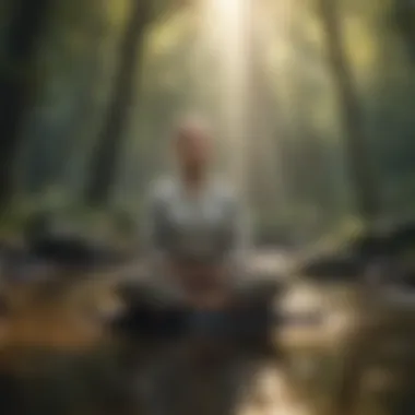 Mindfulness Meditation for Emotional Well-being Mindfulness meditation practice in peaceful surroundings