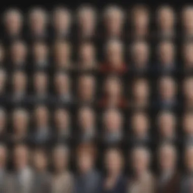 A collage of notable philanthropists with their contributions