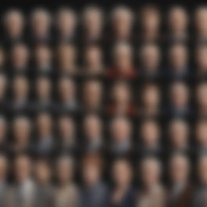 A collage of notable philanthropists with their contributions