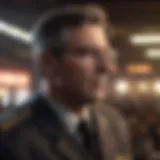 A strategic leader contemplating future goals