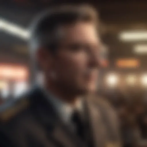 A strategic leader contemplating future goals