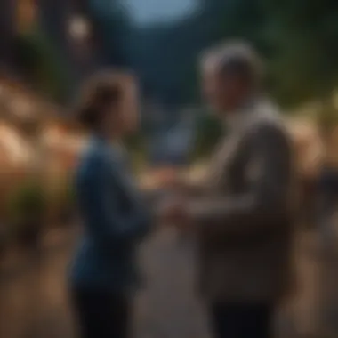 Fostering Mutual Respect in Connections A serene setting symbolizing mutual respect and understanding between partners.