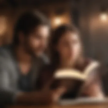 Emotional Connection Couple Reading Together with Emotions