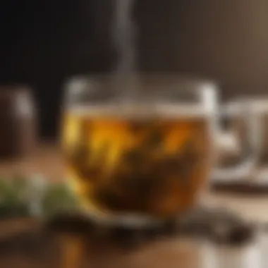 Aromatic herbal tea infusion