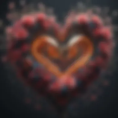 Blooming Affection Abstract depiction of growth and blossoming love