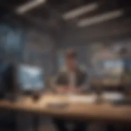 Focused workspace with minimal distractions