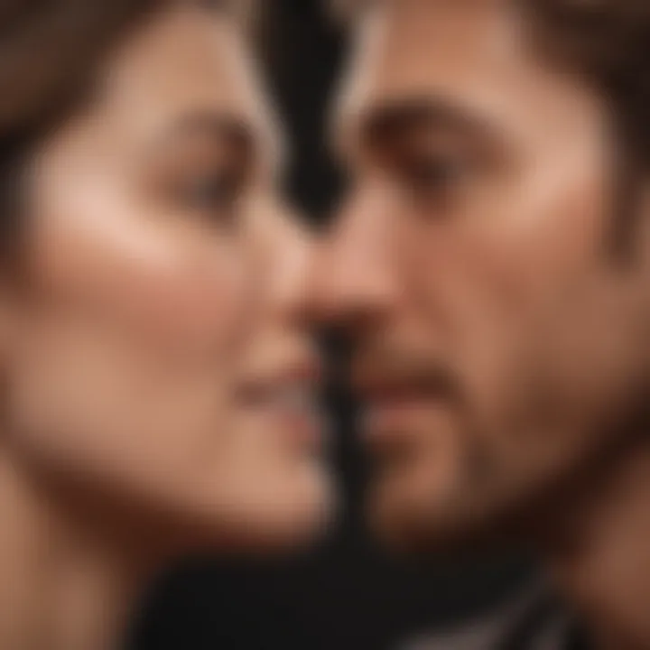 An abstract depiction of genuine affection and respect