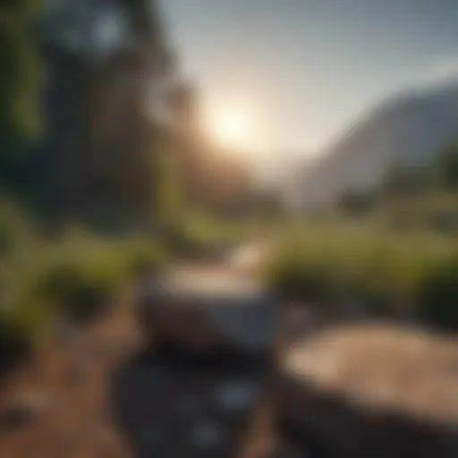 A serene landscape representing emotional balance