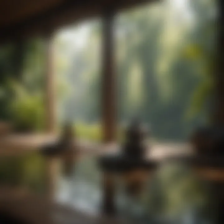 A serene setting for mindfulness and meditation practices.