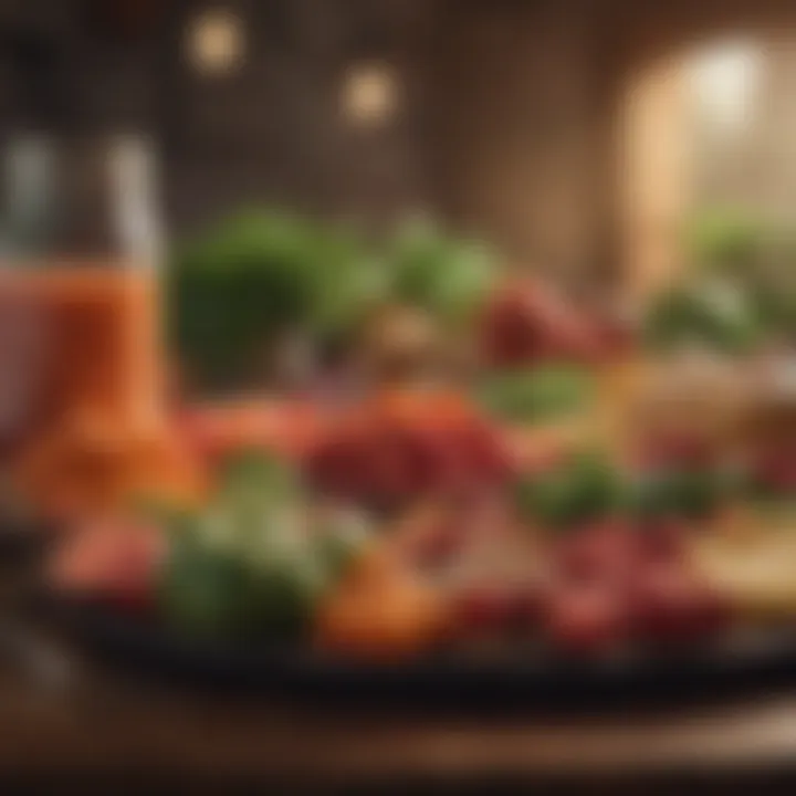 A vibrant spread of nutritious foods promoting mental clarity.