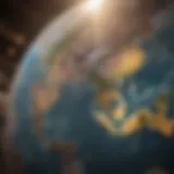 A world map highlighting emerging markets