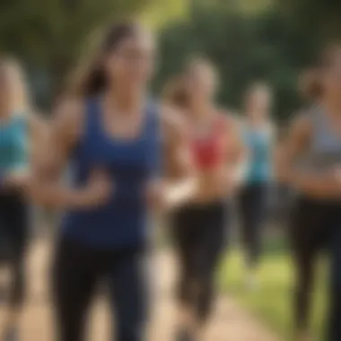 Embracing Community Engagement for Physical Health Group participating in an outdoor fitness class