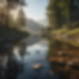 A serene landscape representing tranquility and mental peace