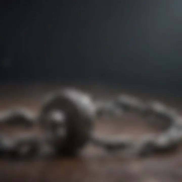 Breaking Free from Emotional Ties A broken chain symbolizing freedom from emotional bonds