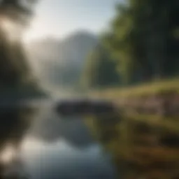 A serene landscape reflecting tranquility and balance.