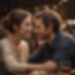 An intimate moment shared between two individuals, conveying warmth and connection.