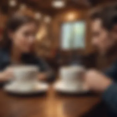 Intimate Conversations that Matter Two partners engaging in a heartfelt conversation over coffee
