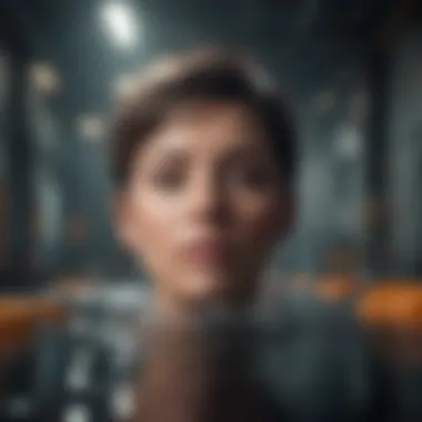 Clarity Amidst Chaos Abstract visualization of mental clarity