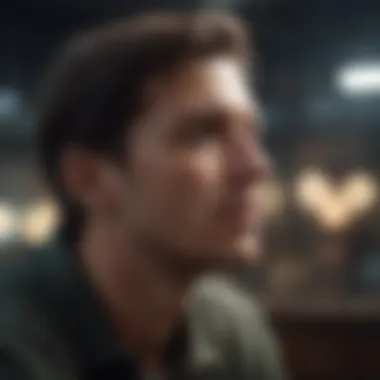 A calm individual contemplating choices