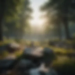 A serene landscape symbolizing tranquility and peace