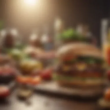 Exploring Healthy Food Alternatives Healthy food options arranged artistically