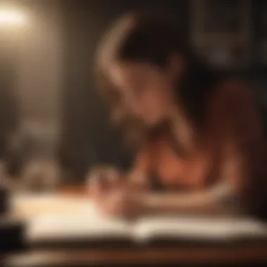 The Power of Journaling for Insight A person journaling their thoughts and emotions for self-reflection