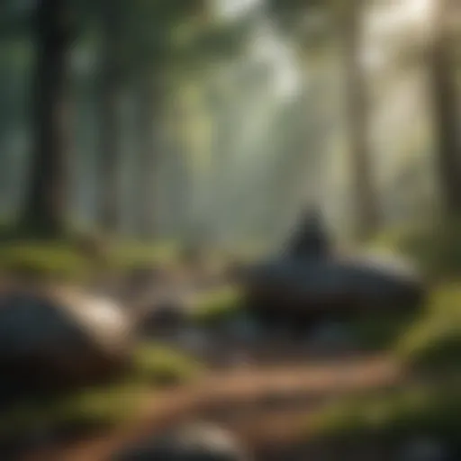 A serene environment promoting mindfulness