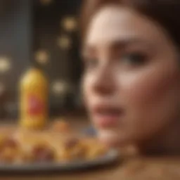 Abstract visualization of cravings