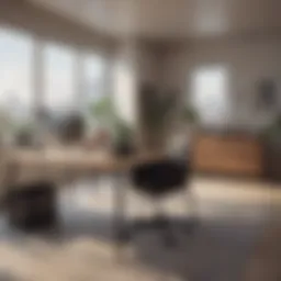An office environment illustrating stress management