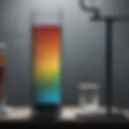 Representation of the pH scale showing acid and alkaline levels