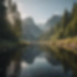 A serene landscape to evoke calmness