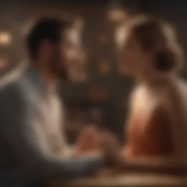 Calm Discussion Between Spouses Couple engaged in a calm discussion