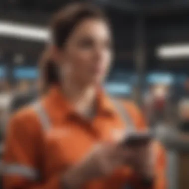Empowering Through Feedback An employee receiving constructive feedback