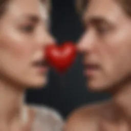 Illustration of a broken heart symbolizing emotional turmoil in a loveless marriage