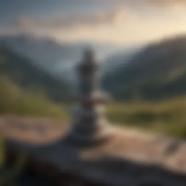 Balance in Emotional Awareness A serene landscape representing balance and emotional awareness