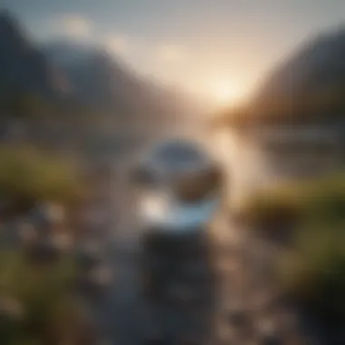 Symbolizing Inner Peace A serene landscape symbolizing inner peace