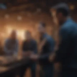 A dynamic team collaboration session highlighting effective communication strategies.