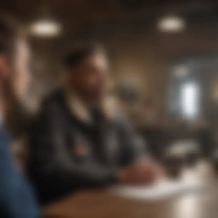 A diverse group engaging in a mentorship discussion