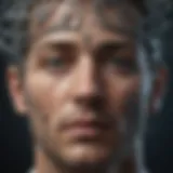 Abstract visualization of the unconscious mind's layers and connections