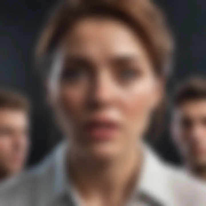 Illustration depicting emotional turmoil caused by jealousy