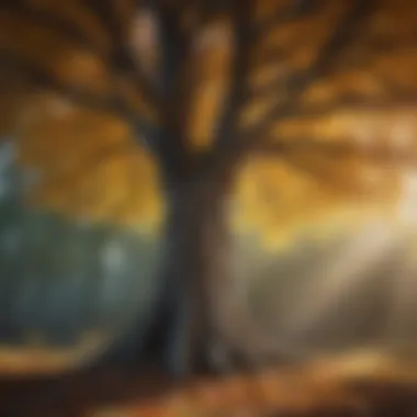 Embodiment of Resilience A vibrant tree symbolizing resilience and strength